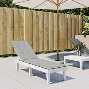 vidaXL p&auml;evitustooli istmepadi, helehall, (75+105) x 50 x 4 cm, kangas