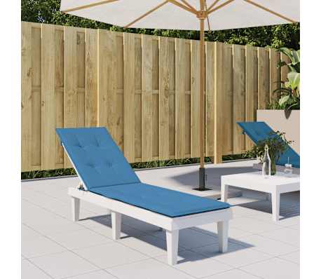 vidaXL Pernă de șezlong, melanj albastru, (75+105) x 50 x 4 cm textil