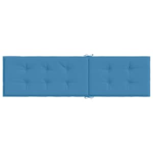 Poduška na polohovací židli modrá melanž (75+105) x 50 x 4cm textil - obrázek 5
