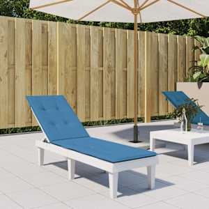 vidaXL Pernă de șezlong, melanj albastru, (75+105) x 50 x 4 cm textil