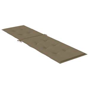 Poduška na polohovací židli taupe melanž (75+105) x 50 x 4cm textil - obrázek 4