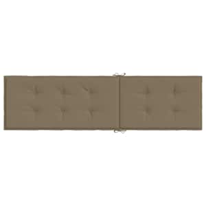Poduška na polohovací židli taupe melanž (75+105) x 50 x 4cm textil - obrázek 5