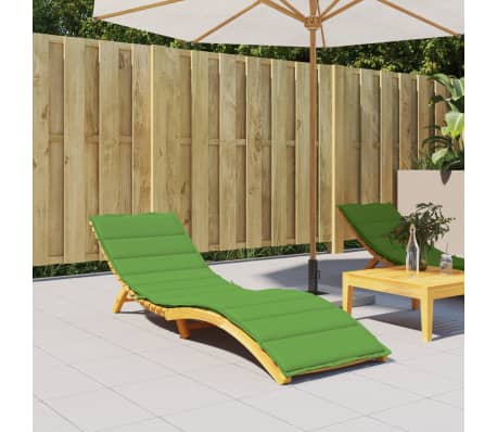 vidaXL Sonnenliegen-Auflage Melange Gr&uuml;n 200x50x4 cm Stoff