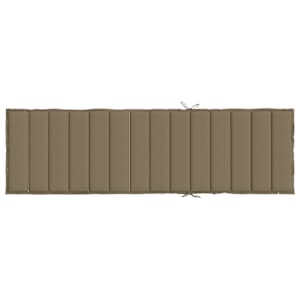 Poduška na lehátko taupe melanž 200 x 50 x 4 cm textil - obrázek 5
