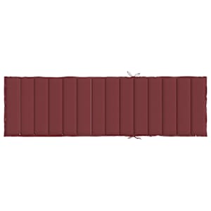 Poduška na lehátko vínová melanž 200 x 50 x 4 cm textil - obrázek 5