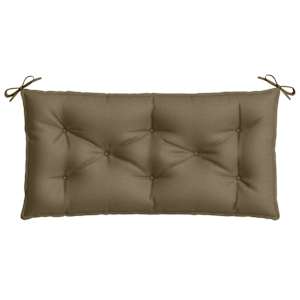 Poduška na zahradní lavici taupe melanž 100 x 50 x 7 cm textil - obrázek 4