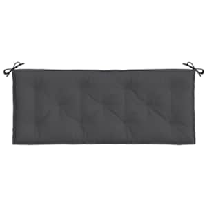 Poduška na zahradní lavici antracitová melanž 120x50x7cm textil - obrázek 4