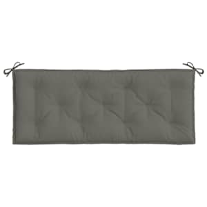 Poduška na zahradní lavici tmavě šedá melanž 120x50x7 cm textil - obrázek 4