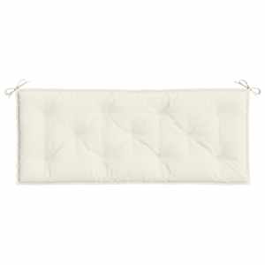 Poduška na zahradní lavici krémová melanž 120x50x7 cm textil - obrázek 4