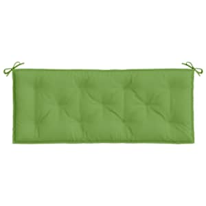 Poduška na zahradní lavici zelená melanž 120 x 50 x 7 cm textil - obrázek 4