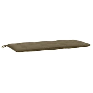 Poduška na zahradní lavici taupe melanž 120 x 50 x 7 cm textil - obrázek 2