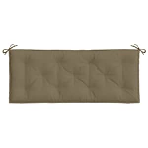Poduška na zahradní lavici taupe melanž 120 x 50 x 7 cm textil - obrázek 4