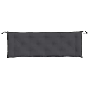 Poduška na zahradní lavici antracitová melanž 150x50x7cm textil - obrázek 4