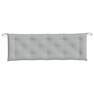 Poduška na zahradní lavici světle šedá melanž 150x50x7cm textil - obrázek 4
