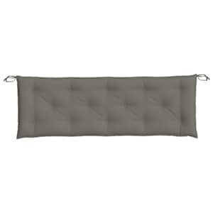 Poduška na zahradní lavici tmavě šedá melanž 150x50x7 cm textil - obrázek 4