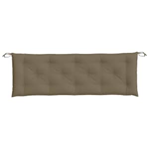 Poduška na zahradní lavici taupe melanž 150 x 50 x 7 cm textil - obrázek 4