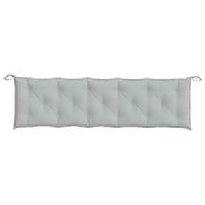 Poduška na zahradní lavici světle šedá melanž 180x50x7cm textil - obrázek 4
