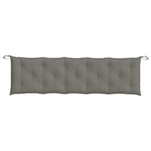 Poduška na zahradní lavici tmavě šedá melanž 180x50x7 cm textil - obrázek 4