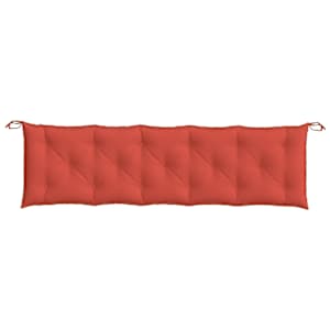 Poduška na zahradní lavici červená melanž 180x50x7 cm textil - obrázek 4