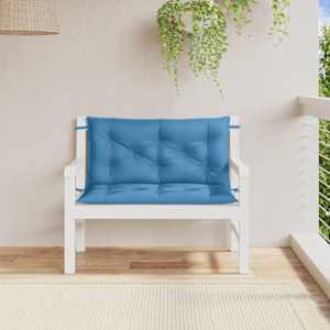 Podušky na zahradní lavici 2 ks modrá melanž 100x50x7 cm textil - obrázek 3