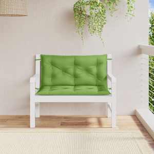 Podušky na zahradní lavici 2 ks zelená melanž 100x50x7cm textil - obrázek 3