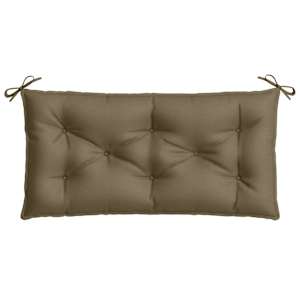 Podušky na zahradní lavici 2 ks taupe melanž 100x50x7 cm textil - obrázek 6