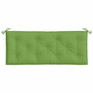 Podušky na zahradní lavici 2 ks zelená melanž 120x50x7cm textil - obrázek 6
