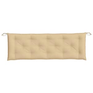 Podušky na zahradní lavici 2 ks béžová melanž 150x50x7cm textil - obrázek 6
