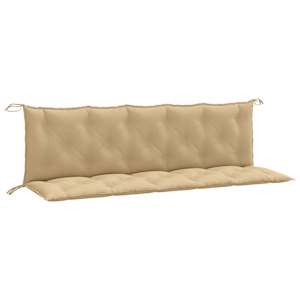 Podušky na zahradní lavici 2 ks béžová melanž 180x50x7cm textil - obrázek 2