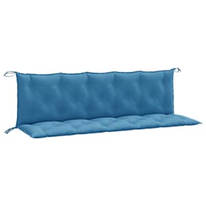 Podušky na zahradní lavici 2 ks modrá melanž 180x50x7 cm textil - obrázek 2