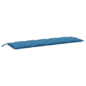 Podušky na zahradní lavici 2 ks modrá melanž 180x50x7 cm textil - obrázek 5