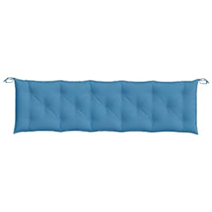 Podušky na zahradní lavici 2 ks modrá melanž 180x50x7 cm textil - obrázek 6