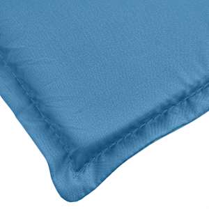 Podušky na zahradní lavici 2 ks modrá melanž 180x50x7 cm textil - obrázek 8