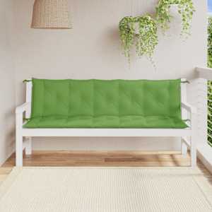 Podušky na zahradní lavici 2 ks zelená melanž 180x50x7cm textil - obrázek 3