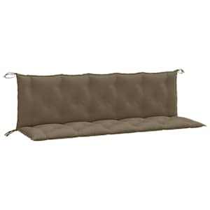 Podušky na zahradní lavici 2 ks taupe melanž 180x50x7 cm textil - obrázek 2