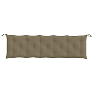 Podušky na zahradní lavici 2 ks taupe melanž 180x50x7 cm textil - obrázek 6