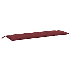 Podušky na zahradní lavici 2 ks vínová melanž 180x50x7cm textil - obrázek 5