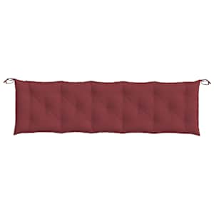 Podušky na zahradní lavici 2 ks vínová melanž 180x50x7cm textil - obrázek 6