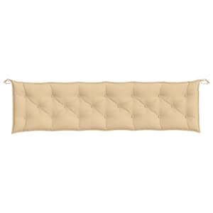 Podušky na zahradní lavici 2 ks béžová melanž 200x50x7cm textil - obrázek 6