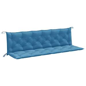 Podušky na zahradní lavici 2 ks modrá melanž 200x50x7 cm textil - obrázek 2