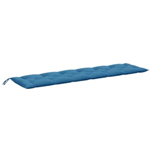 Podušky na zahradní lavici 2 ks modrá melanž 200x50x7 cm textil - obrázek 5