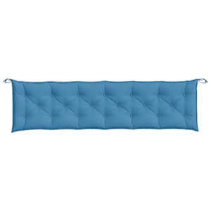Podušky na zahradní lavici 2 ks modrá melanž 200x50x7 cm textil - obrázek 6