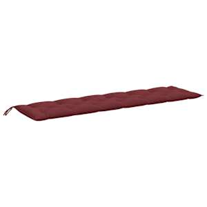 Podušky na zahradní lavici 2 ks vínová melanž 200x50x7cm textil - obrázek 5
