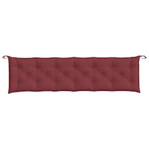 Podušky na zahradní lavici 2 ks vínová melanž 200x50x7cm textil - obrázek 6