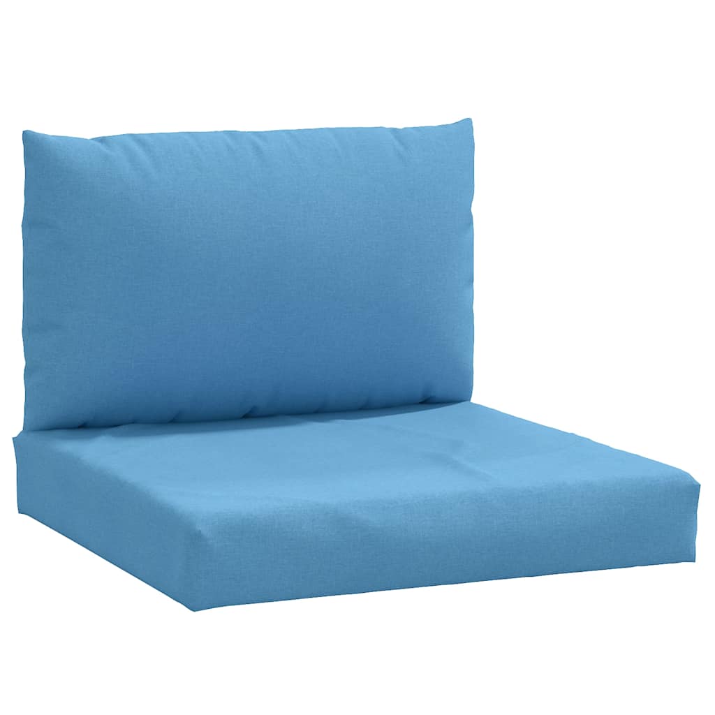 vidaXL Podušky na palety 2 ks modrá melanž textil