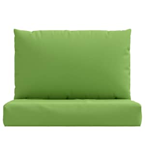 Podušky na palety 2 ks zelená melanž textil - obrázek 4
