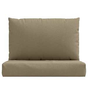 Podušky na palety 2 ks taupe melanž textil - obrázek 4