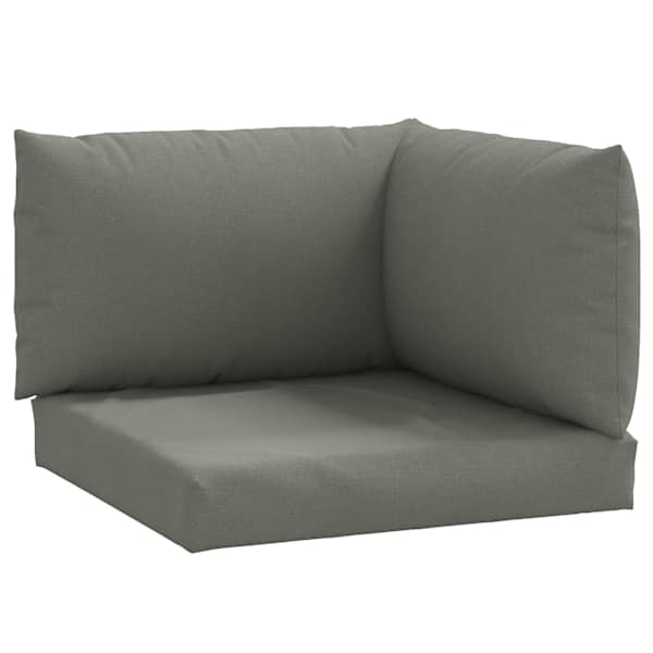 vidaXL euroaluse istmepadjad, 3 tk, tumehall, kangas