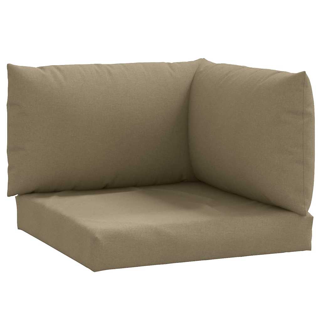 Podušky na palety 3 ks taupe melanž textil - obrázek 2