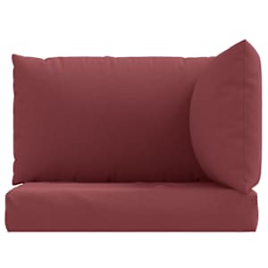 Podušky na palety 3 ks vínová melanž textil - obrázek 4